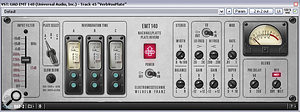 Плагин Universal Audio EMT 140, работающий на платформе UAD DSP, добавляет тонкое ощущение устойчивости вокалу и гитаре